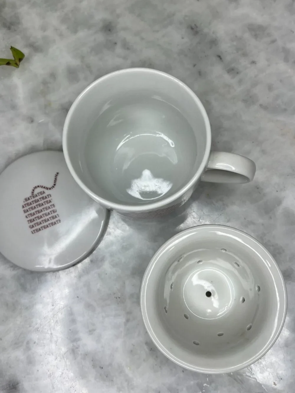 Vintage Toscany Collection Japan Tea Infuser Mug with Lid Loose Leaf Steeper Cup